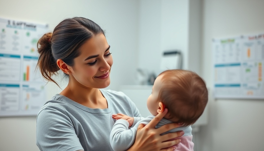 Chiropractor providing gentle care to infant in clinic room