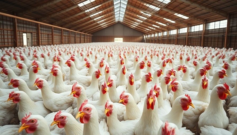 H5N1 Outbreaks in Poultry farm with large flock of chickens indoors