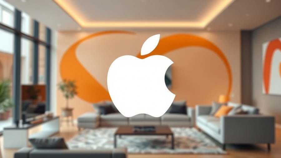 Apple logo in smart home setting symbolizing Apple Smart Home Strategy.