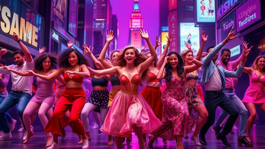 Broadway Spotlight Arts Education Program energetic stage performance.