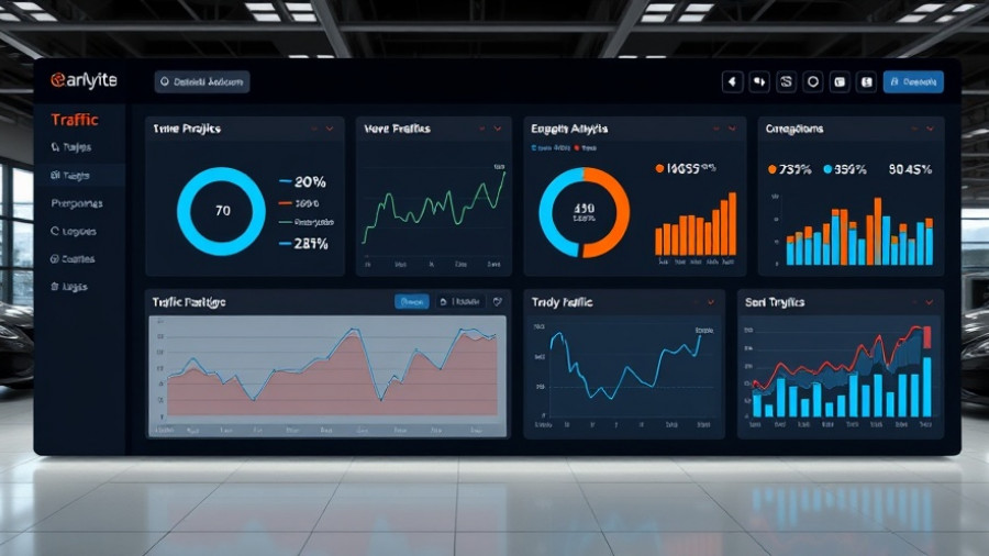 Virtual Showroom Engagement Analytics dashboard with traffic and city metrics.