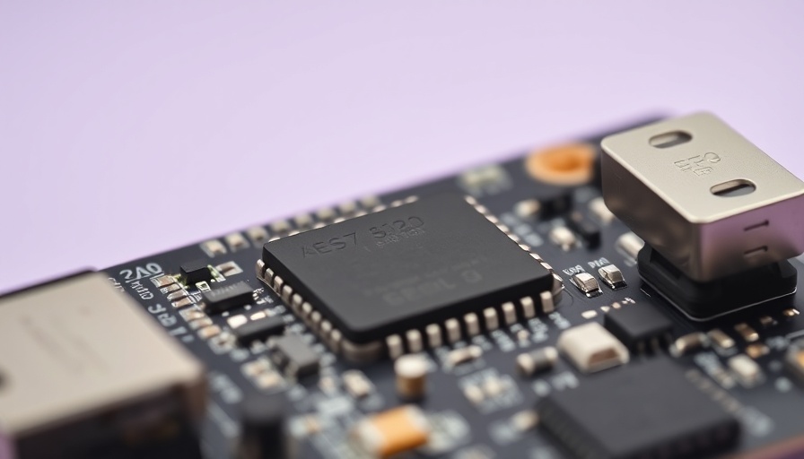 ESP32 CCTV camera module close-up, detailed components visible.