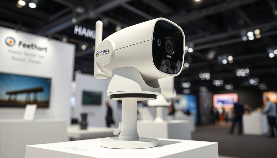 Innovative home security camera display showcasing new features.