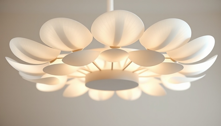 Modern chandelier options showcasing a glowing white design.