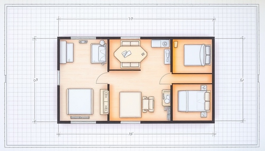 Technical drawing of bedroom suite renovation floor plan with measurements.