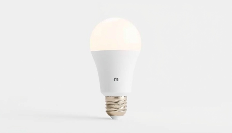 Xiaomi Matter Smart Bulb with a sleek design on a white background.