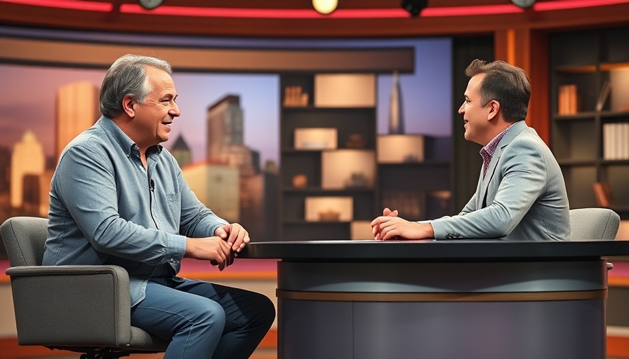 Bong Joon Ho musical discussion on a talk show set