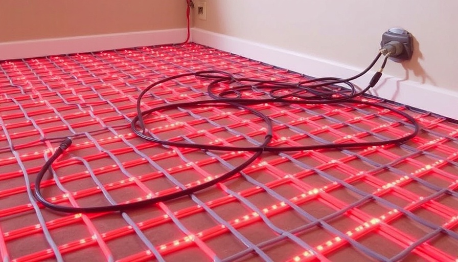 Electric wire under floor heating systems