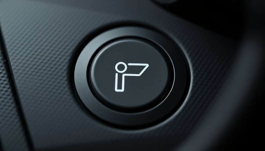 Lane Keep Assist Feature button on car dashboard, close-up view.