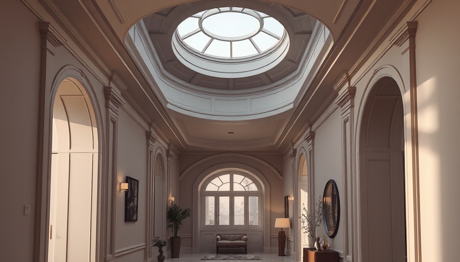Elegant hallway showcasing paint tips from Nicola Harding in soothing colors.
