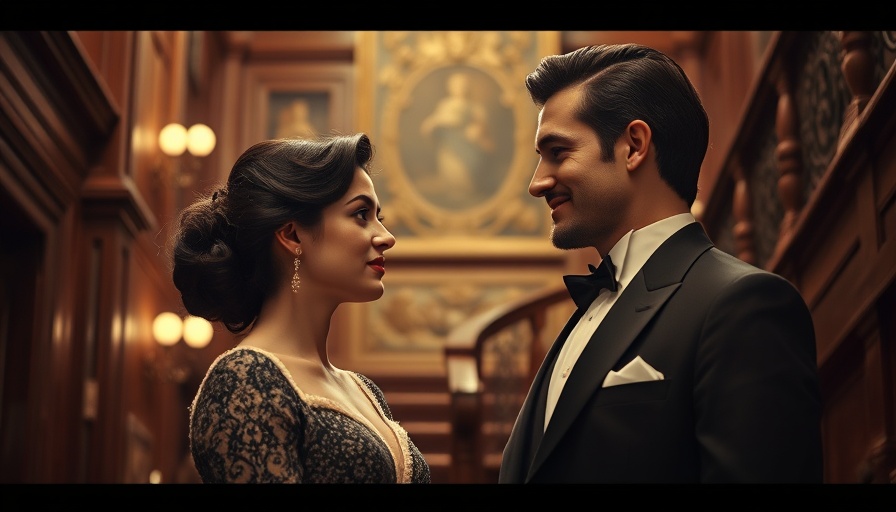 Oscar-winning film sets romantic period scene.