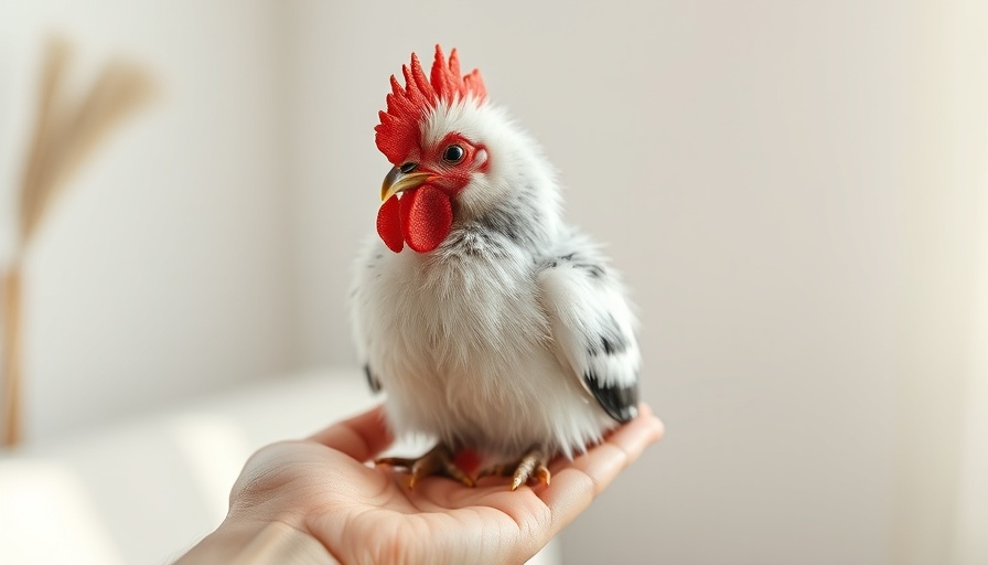 Identifying a Serama cockerel perched on a hand.