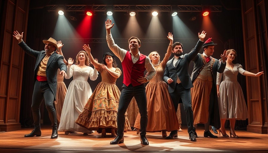 Hamilton cast performing on stage at Kennedy Center.