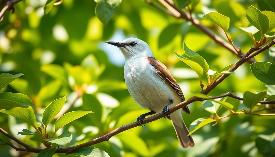 Bare-throated Bellbird conservation effort in natural habitat.