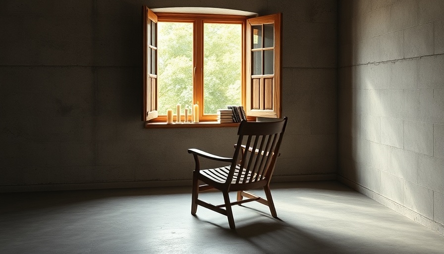 Cozy room with open window and chair, enhancing well-being.