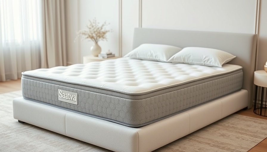 Saatva mattress on stylish bed showcasing modern bedroom ambiance.