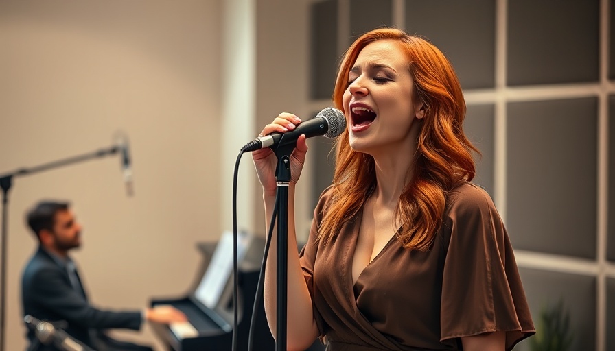 Kate Baldwin Singing 'Mr. Right' in rehearsal space, expressive performance.