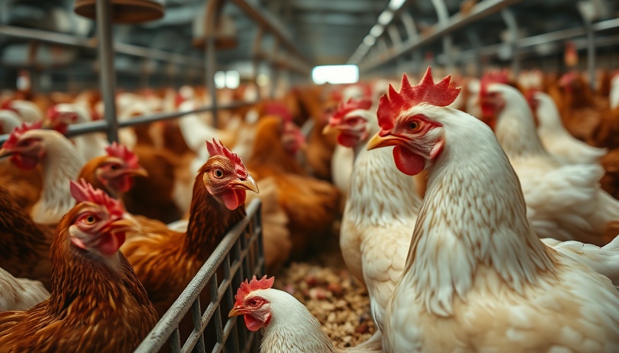 Chickens in cages highlight bird flu cases in Philadelphia concerns.