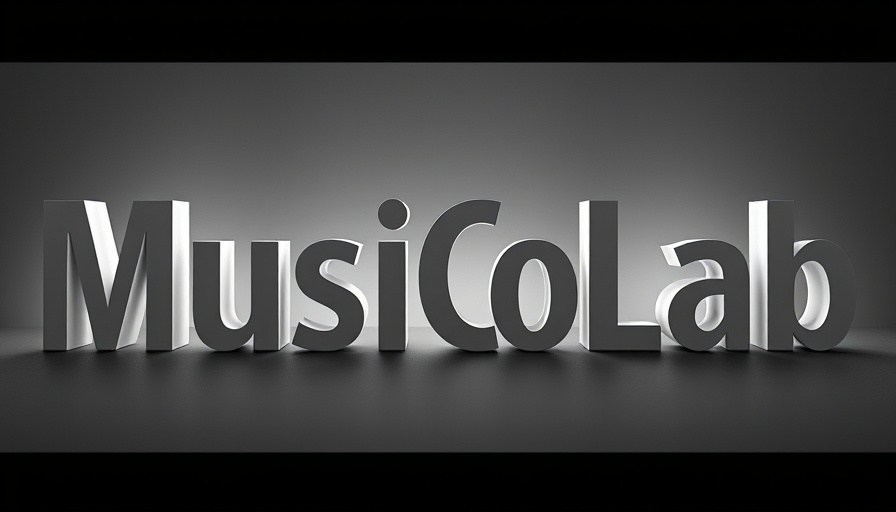 Unique 'MusiCoLab' logo with bold typography.