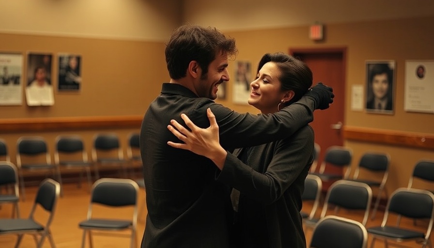 Actors rehearsing Love Life Broadway musical in a theater room.