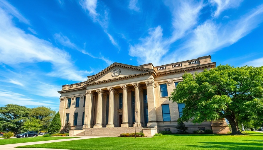 Government building associated with Trump EPA climate grants, detailed architecture.