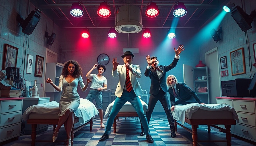 Operation Mincemeat musical scene in autopsy room.