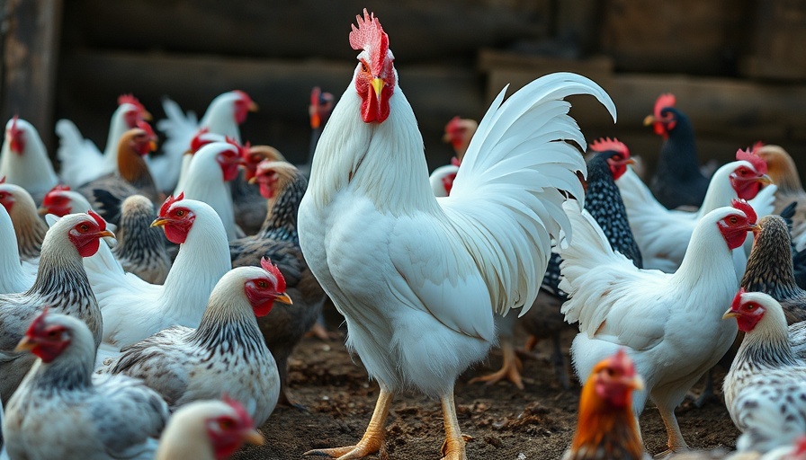 Progeny from heroic rooster in diverse chicken group on farm.
