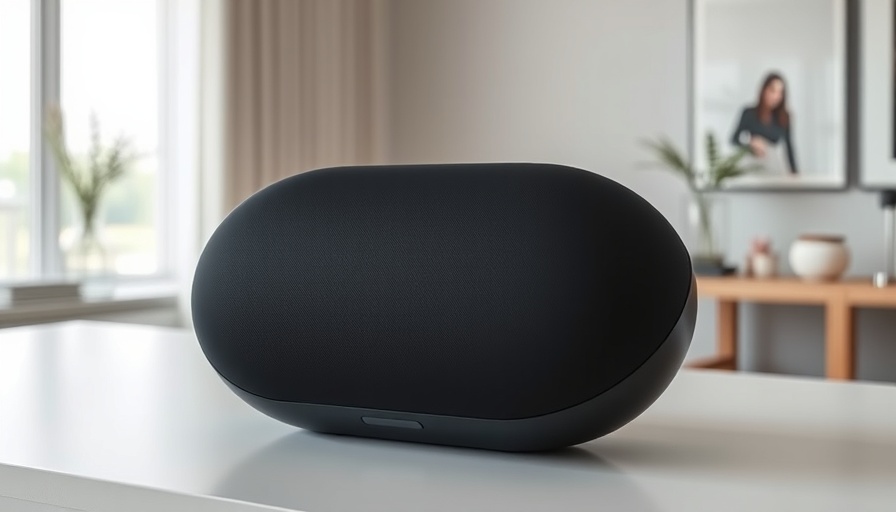 Meridian Ellipse Wireless Speaker in modern design displayed indoors.