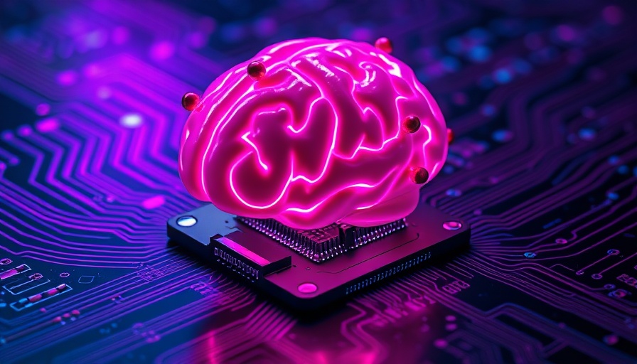 Futuristic brain on microchip representing Enterprise AI Adoption.