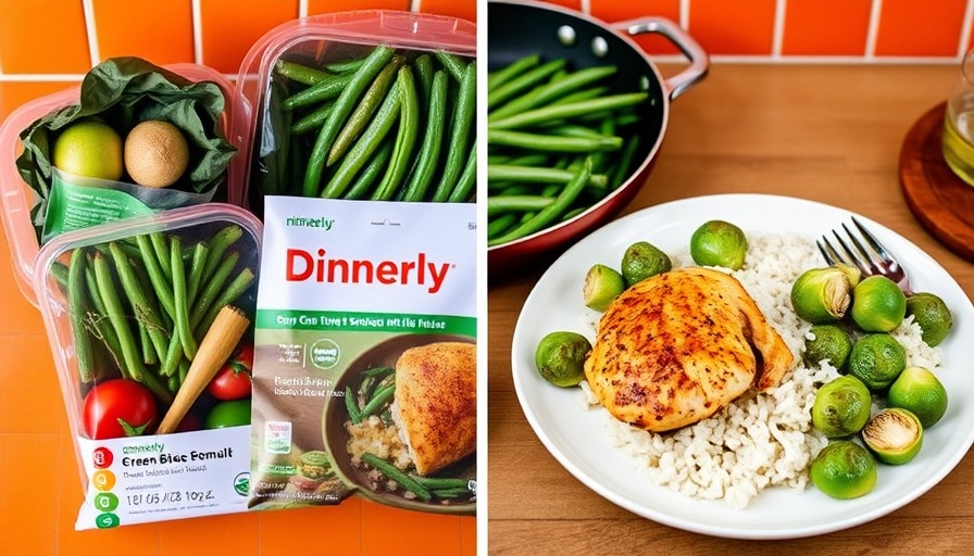 Dinnerly meal kit review showcasing fresh ingredients and prepared dish.