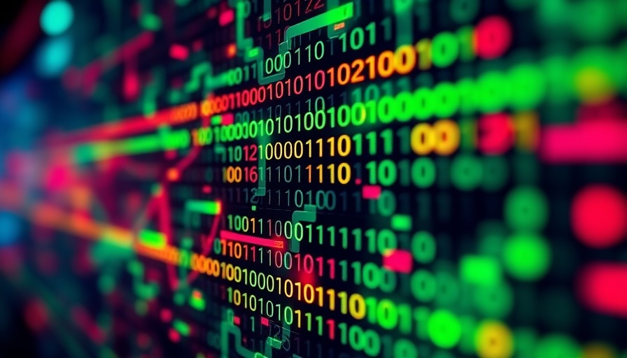Colorful binary code highlighting Signal app privacy concerns.