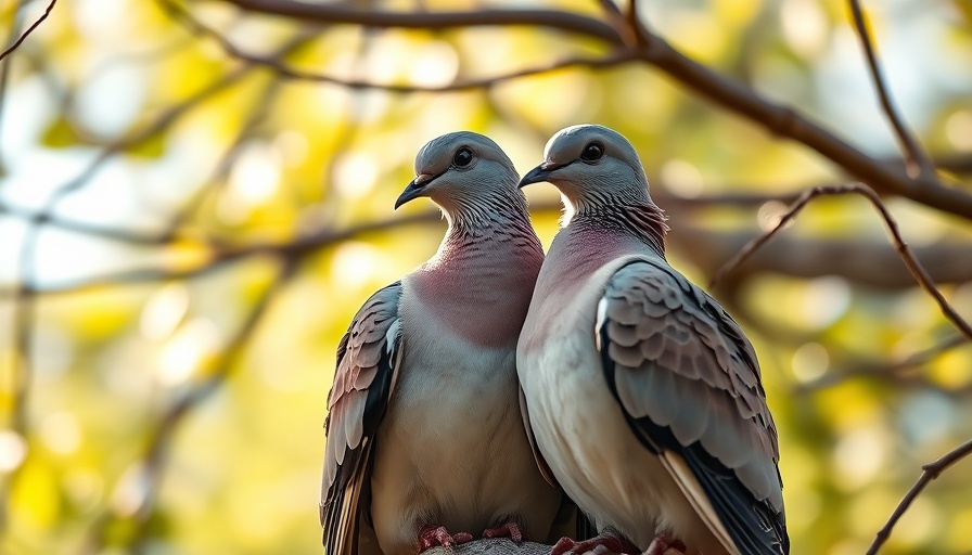 Serene turtle doves on branch highlighting hunting ban conservation.