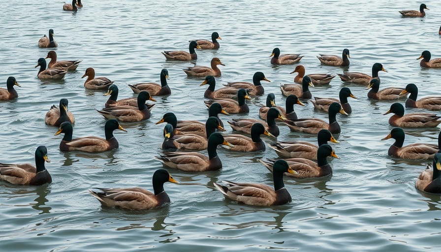 Wild ducks swimming in a lake showcasing Wild Duck Diet.