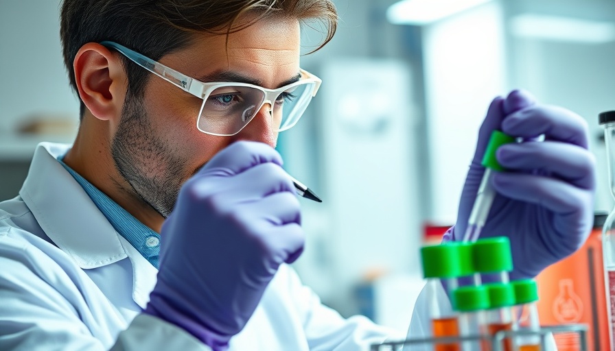 Laboratory technician handling test tubes; impact of federal layoffs on animal health research.