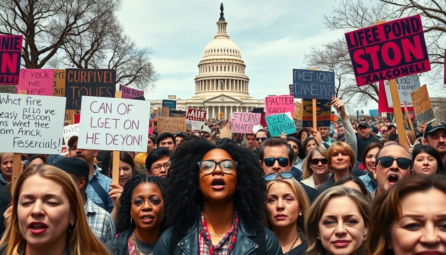 Protest against Trump Musk hostile takeover near US Capitol