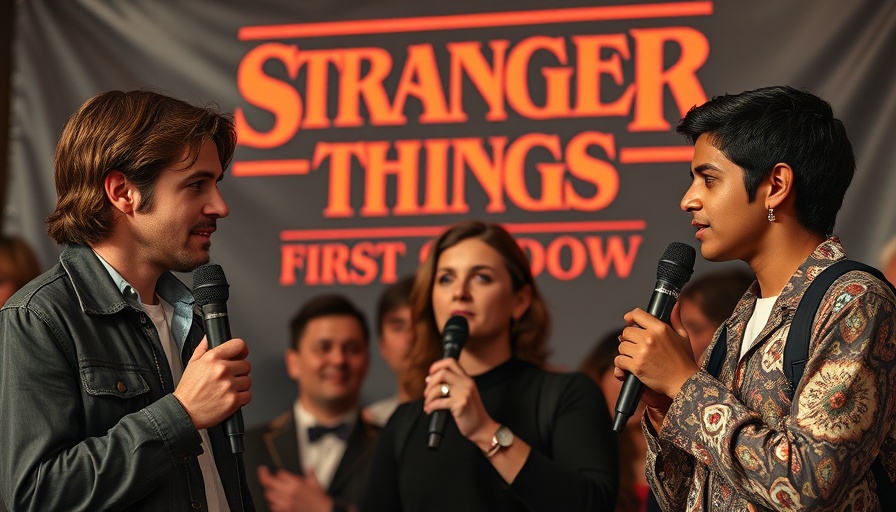 Stranger Things Broadway adaptation media event with participants.