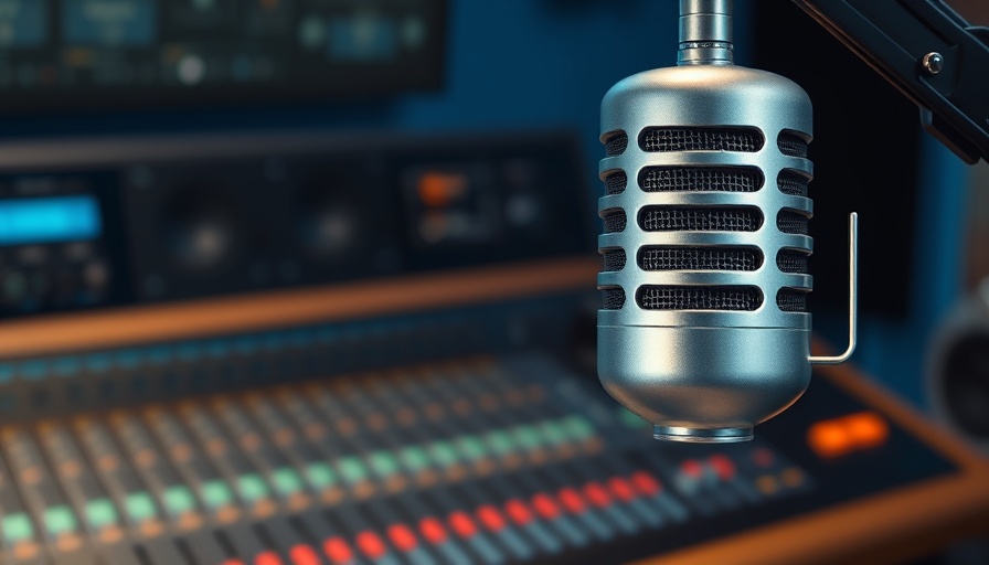 Studio microphone in radio station over console, Cut $1.1 Billion Funding for NPR PBS.