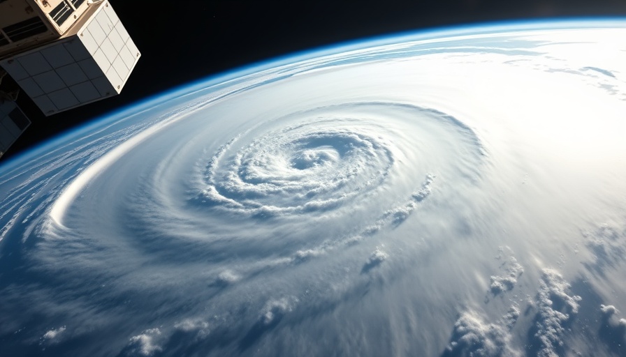 NOAA satellite captures hurricane in space, symbolizing research funding