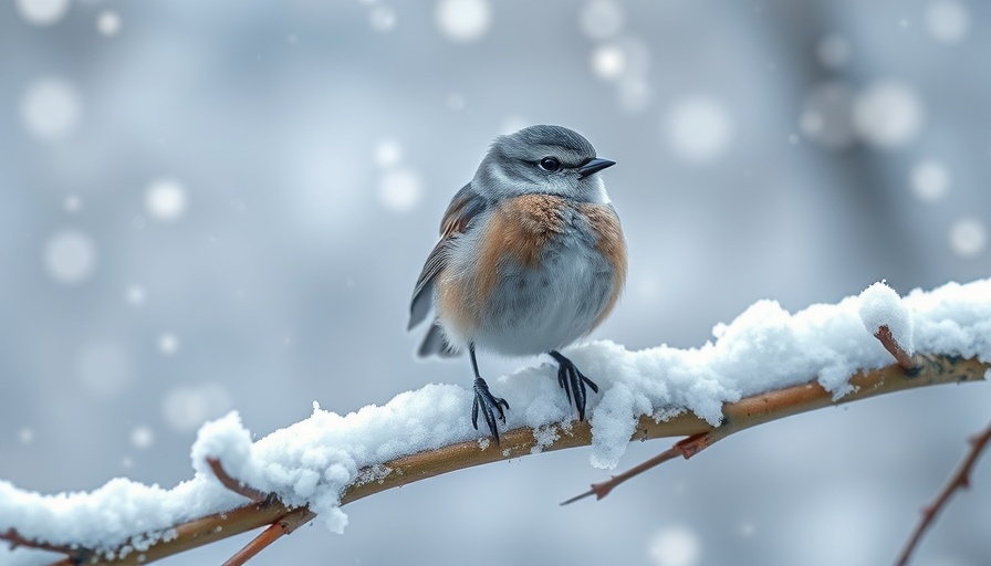 Are Birds Cold Blooded: Bird perched on snowy branch