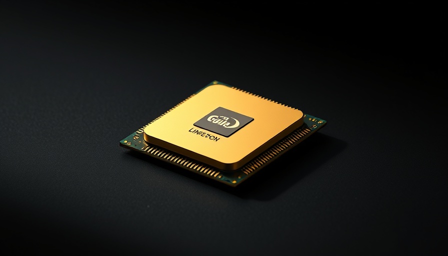 Gold limited edition Josh One processor on dark background.