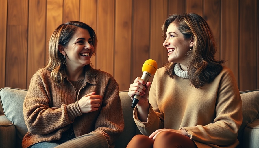 Two women holding a Playbill mic, cozy setting, John Proctor is the Villain Broadway.