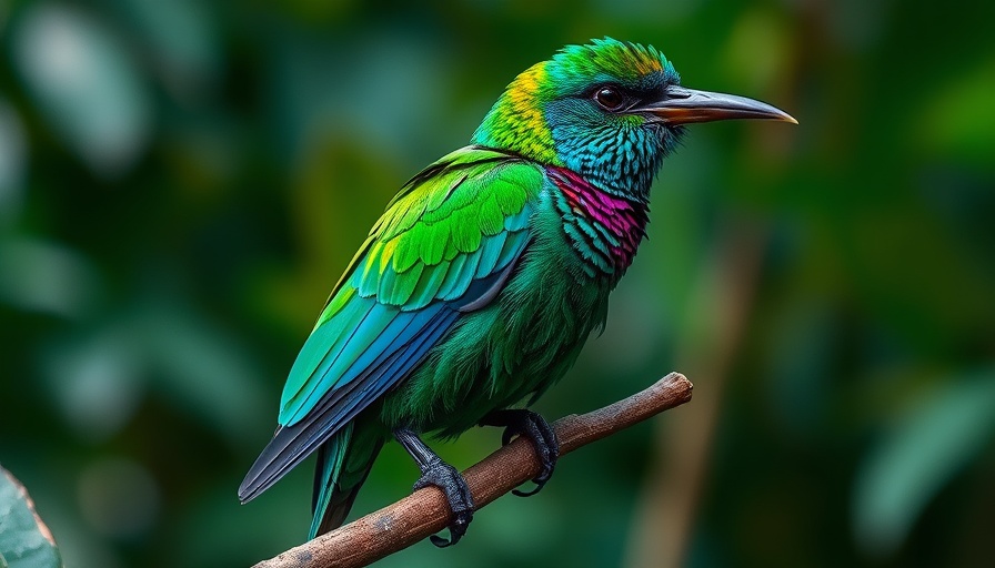 Vibrant Santa Marta Sabrewing rediscovery in natural habitat.
