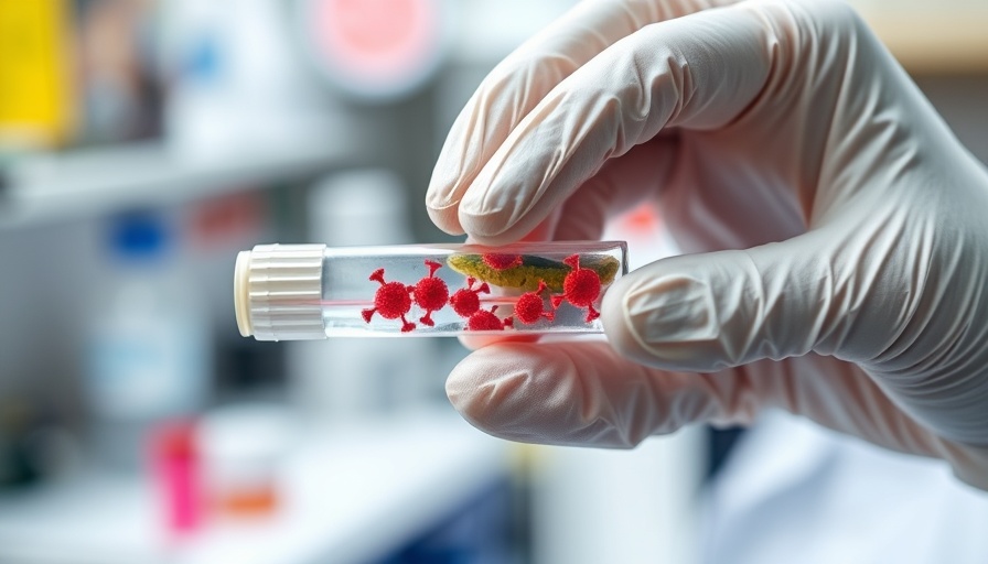 Bird flu testing sample in a lab setting in California