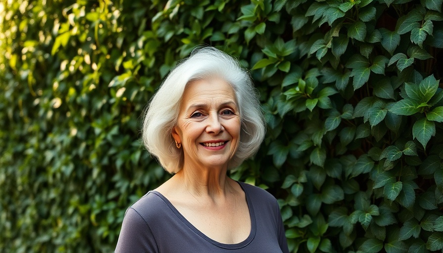 Betty Buckley Last Night I Dreamed, elegant woman smiling by an ivy wall.