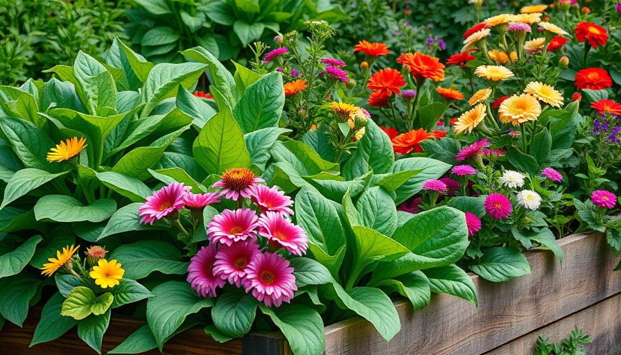 Lush vegetable garden showcasing regenerative gardening