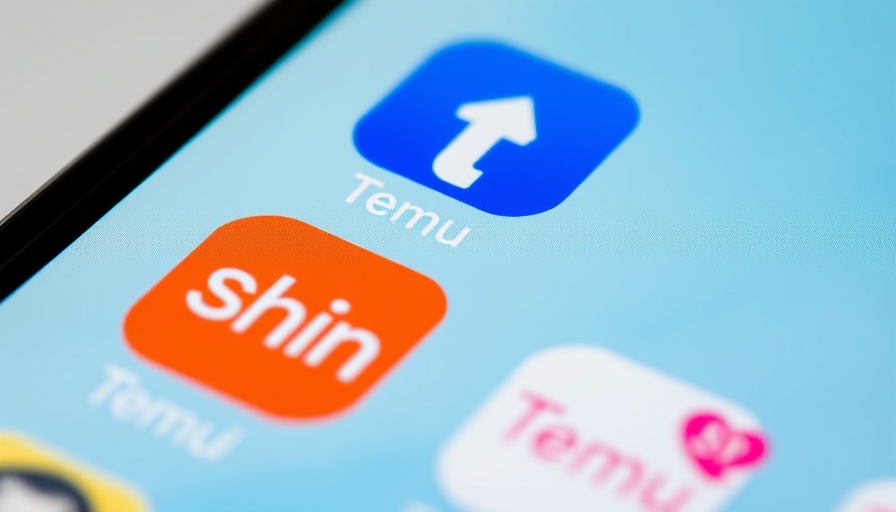 Shein and Temu app icons on screen reflecting Temu stops shipping from China to the U.S.