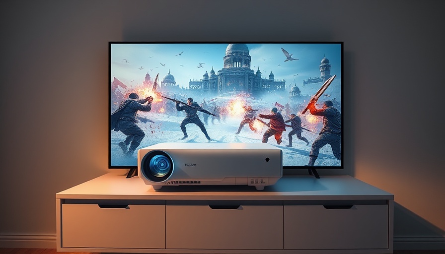 Optoma GT4000UHD projector displaying vibrant video game scene.