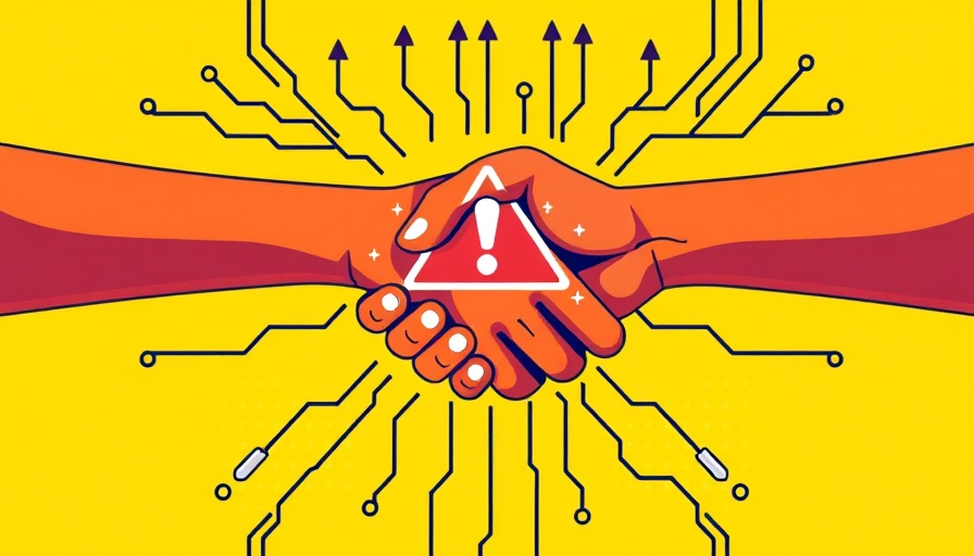 AI safety collaboration Singapore symbolized by a digital handshake.