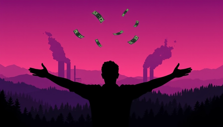 Wealthiest 10% impact on climate change: silhouetted figure in pollution