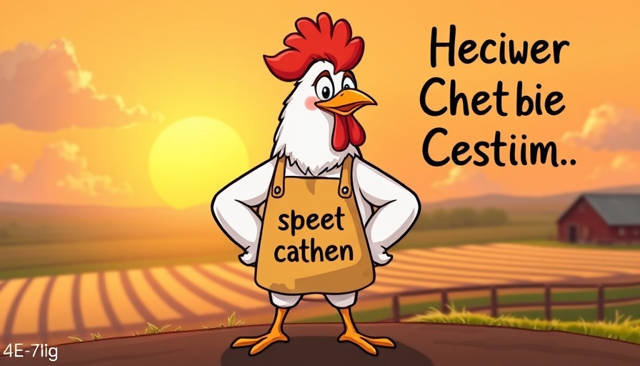 Avian health expert advice cartoon with happy chicken.